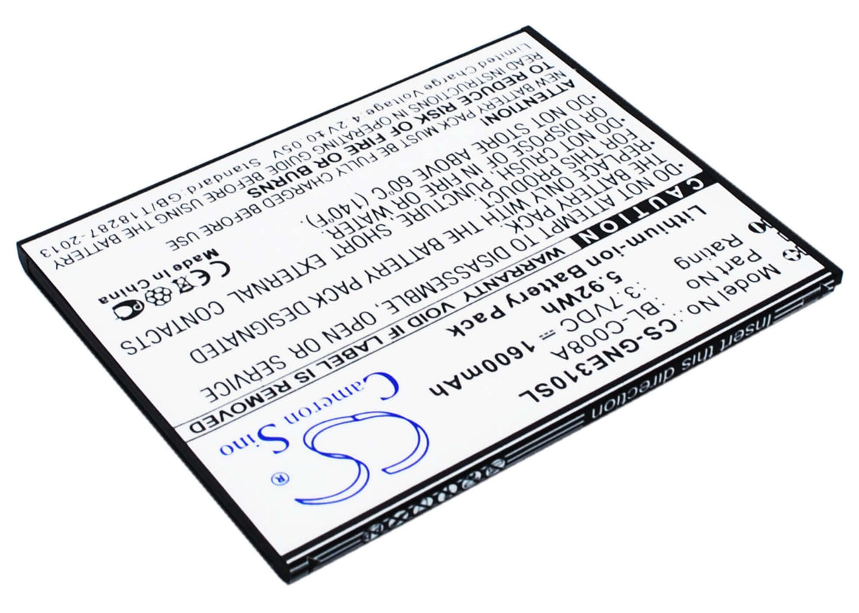 SmartPhone Battery For Fly Iq4410 3.7v, 1600mah - 5.92wh Mobile, SmartPhone Cameron Sino Technology Limited (Smartphone)