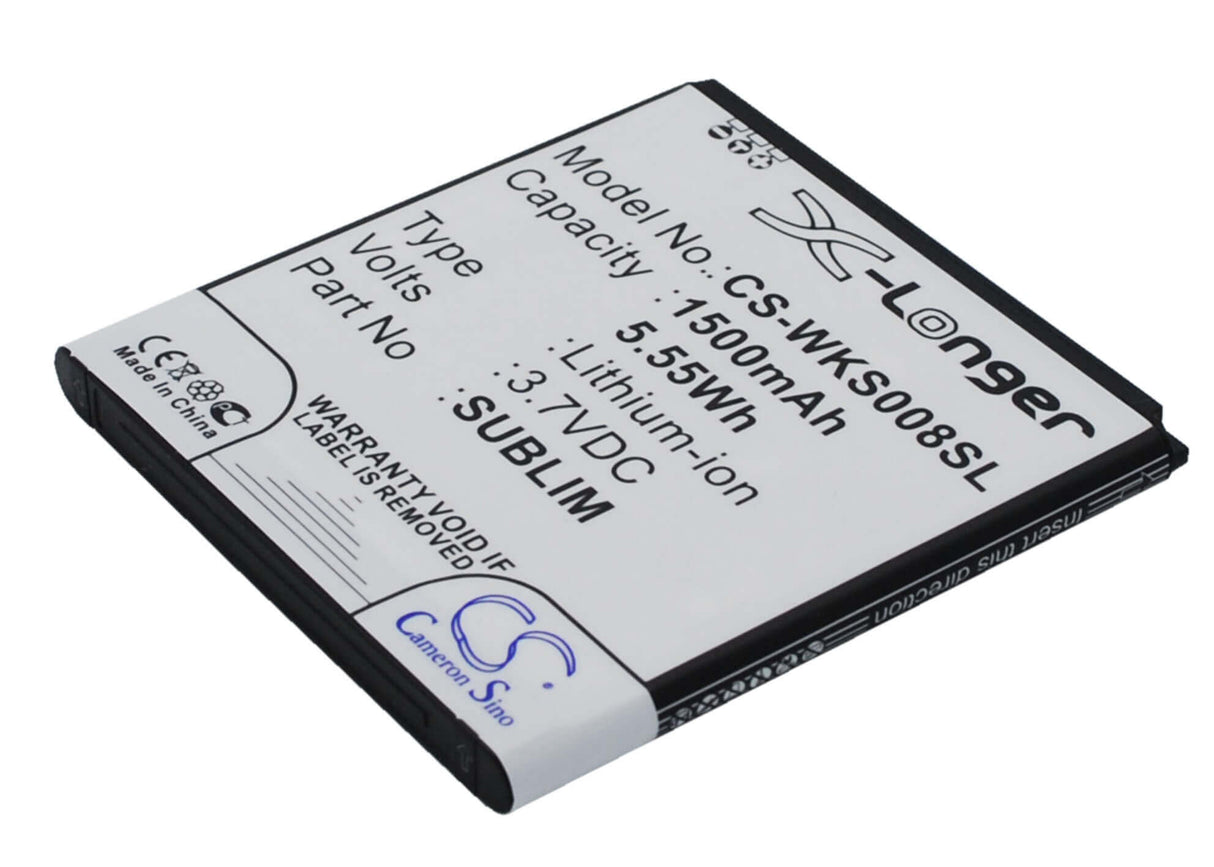 3.7V, Li-ion, 1500mAh, SmartPhone battery fits Ngm, Fly, Wiko, Bl4247, Iq442, 5.55Wh Mobile, SmartPhone Cameron Sino Technology Limited (Smartphone)