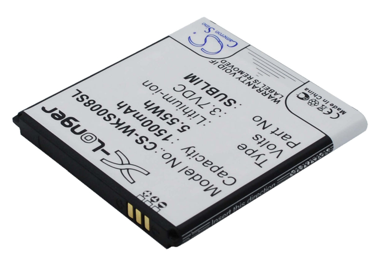 3.7V, Li-ion, 1500mAh, SmartPhone battery fits Ngm, Fly, Wiko, Bl4247, Iq442, 5.55Wh Mobile, SmartPhone Cameron Sino Technology Limited (Smartphone)
