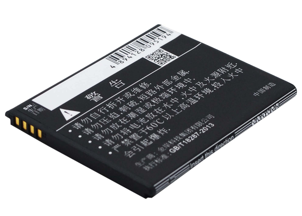 3.7V, Li-ion, 1300mAh, SmartPhone battery fits Fly, K-touch, Bl5203, Iq442, Quad Miracle 2, 4.81Wh Mobile, SmartPhone Cameron Sino Technology Limited (Smartphone)