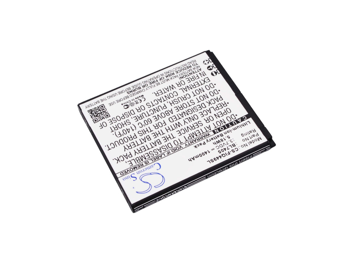 3.7V, Li-ion, 1400mAh, SmartPhone battery fits Fly, Bl7405, Iq449, 5.18Wh Mobile, SmartPhone Cameron Sino Technology Limited (Smartphone)