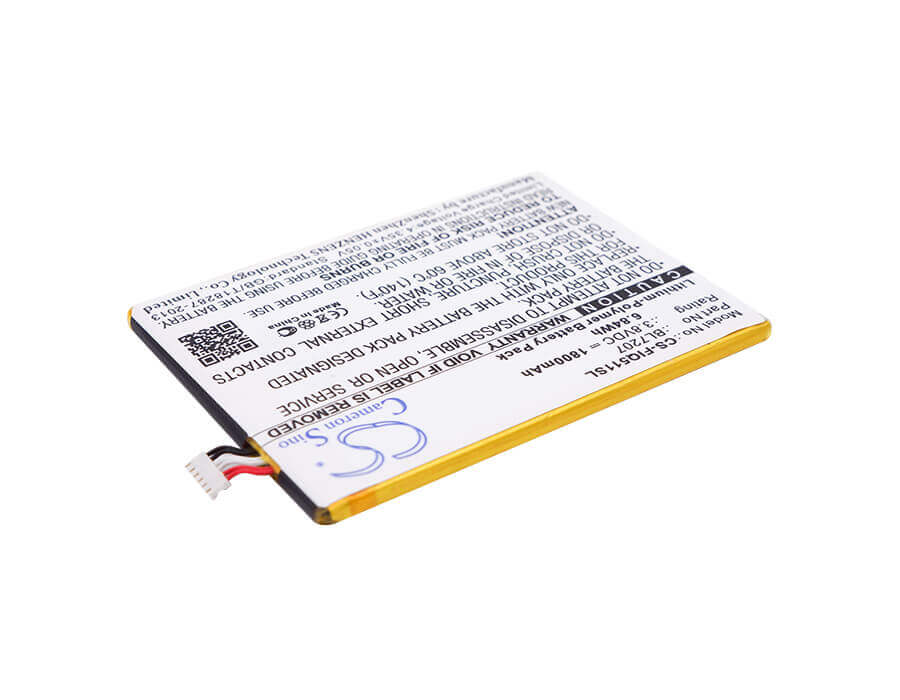 3.8V, Li-Polymer, 1800mAh, batterie de smartphone compatible avec Fly, Bl7207, Iq4511 Octa, Tornado One, 6.84Wh Mobile, SmartPhone Cameron Sino Technology Limited (Smartphone)