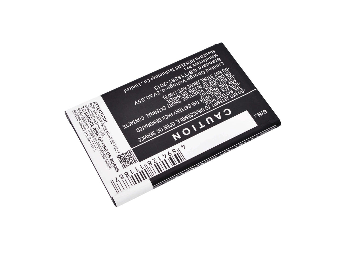 3.7V, Li-ion, 2500mAh, SmartPhone battery fits Fly, Bl3707, Era Energy 2, Iq4401, 9.25Wh Mobile, SmartPhone Cameron Sino Technology Limited (Smartphone)