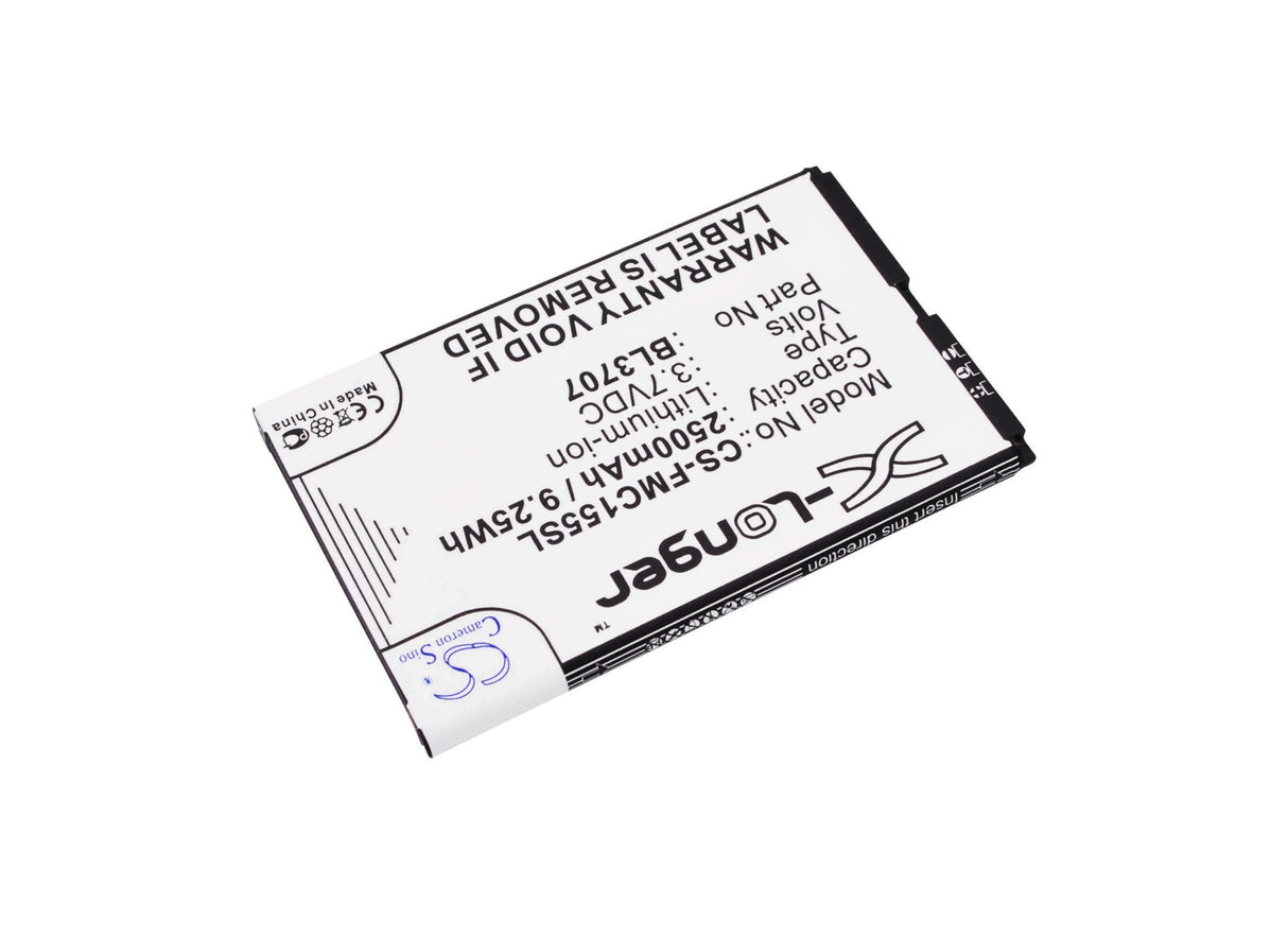 3.7V, Li-ion, 2500mAh, SmartPhone battery fits Fly, Bl3707, Era Energy 2, Iq4401, 9.25Wh Mobile, SmartPhone Cameron Sino Technology Limited (Smartphone)