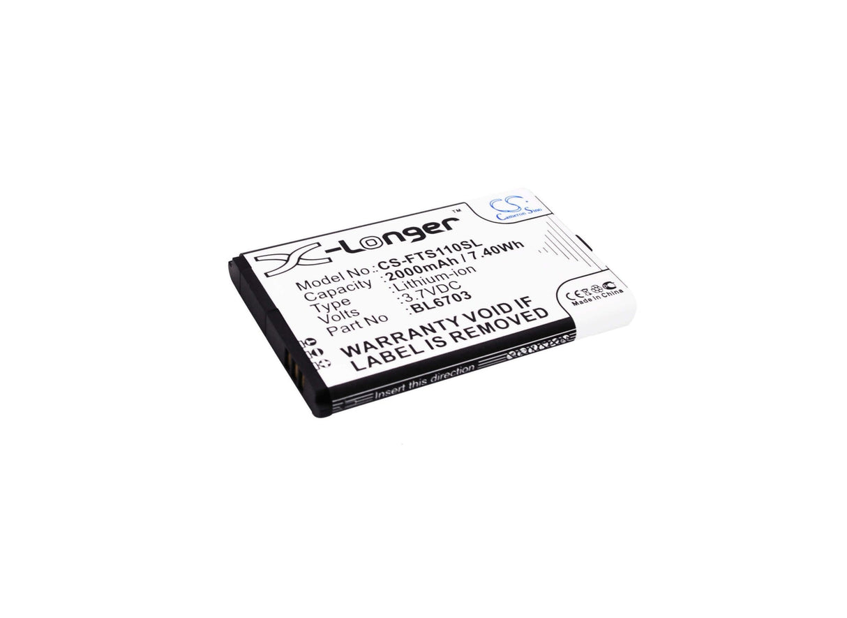3.7V, Li-ion, 2000mAh, SmartPhone battery fits Fly, Bl6703, Ts110, 7.4Wh Mobile, SmartPhone Cameron Sino Technology Limited (Smartphone)