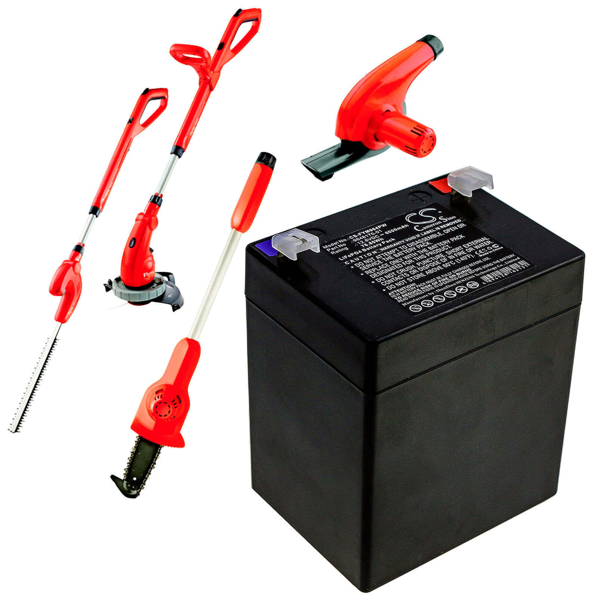 12.8V, LiFePO4, 6000mAh, Lawn Mowers battery fits Flymo, 9648170-01, Sabre Blow Attachment, Sabre Blow Attachment (9646619, 76.80Wh Lawn Mowers Cameron Sino Technology Limited
