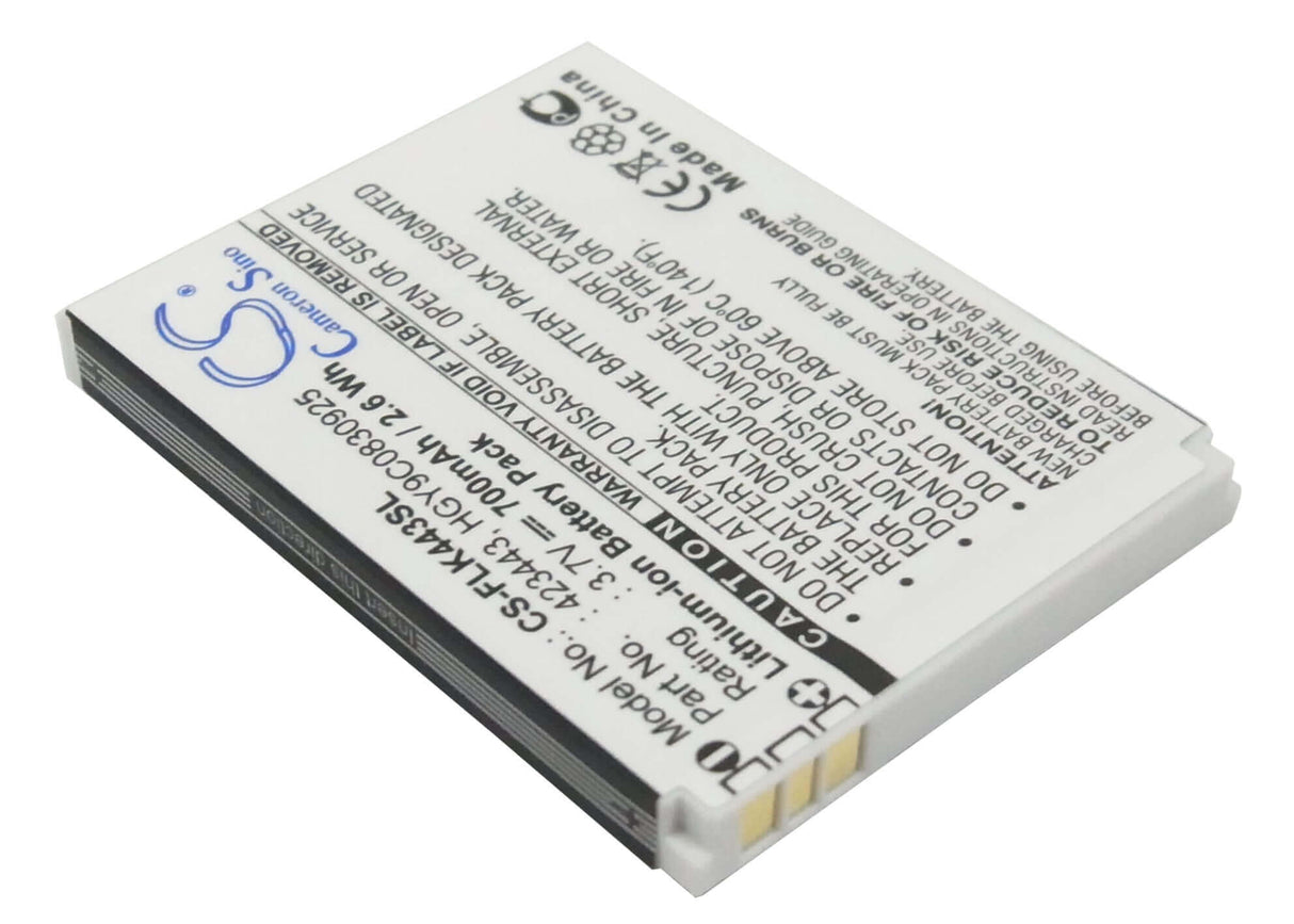 3.7V, Li-ion, 700mAh, Headset battery fits Foxlink, 423443, 423443, 2.59Wh Wireless Headset Cameron Sino Technology Limited (Suspended)