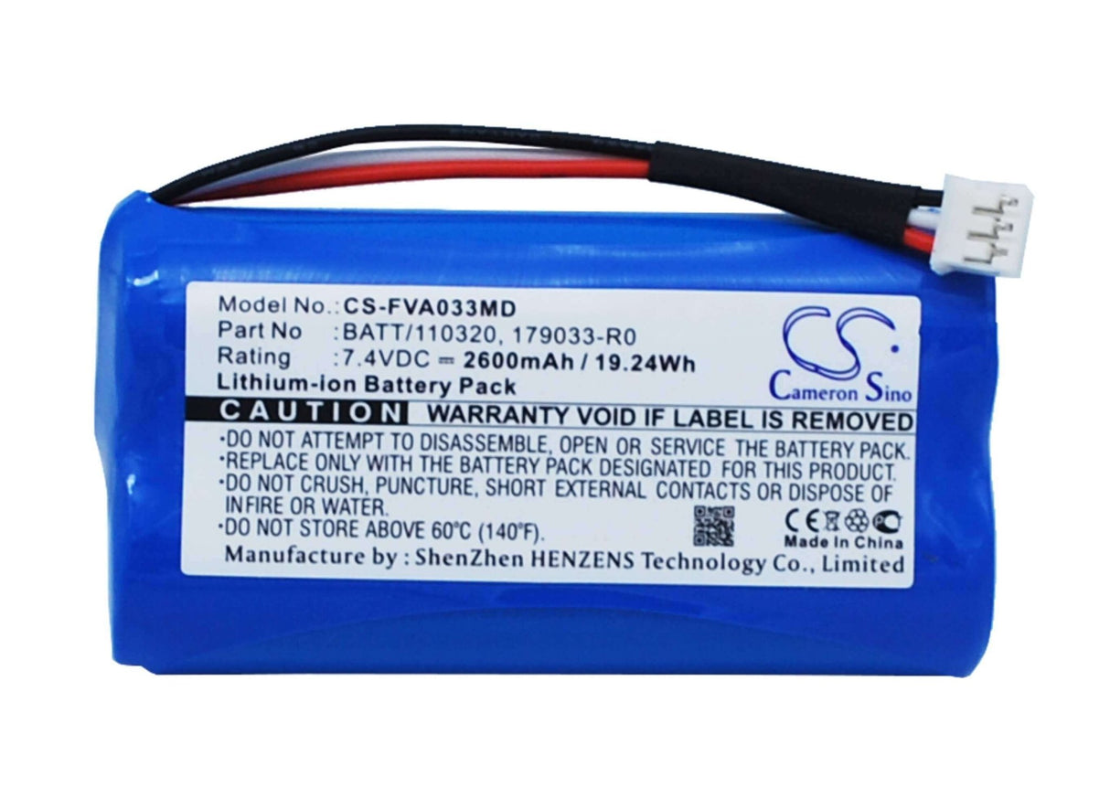 7.4V, Li-ion, 2600mAh, Medical battery fits Fresenius, 110320-o, Infusion Pump Fresenius Voluma, Infusion Pump Volumat Agilia, 19.24Wh Medical Cameron Sino Technology Limited (Medical)