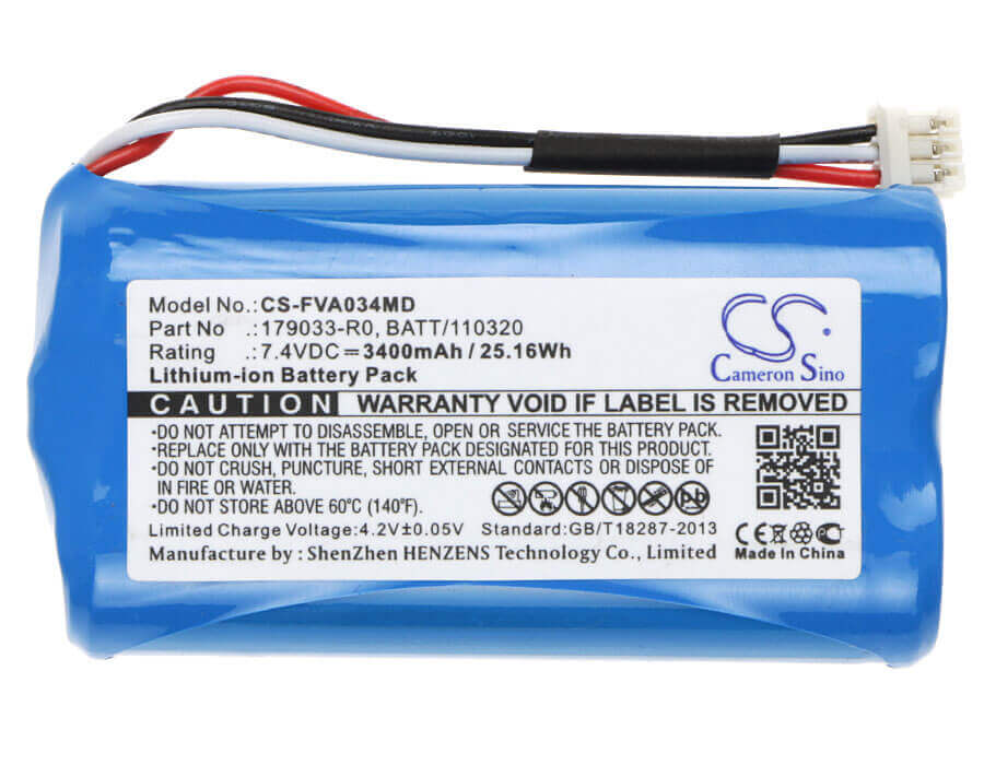7.4V, Li-ion, 3400mAh, Medical battery fits Fresenius, 110320-o, Infusion Pump Fresenius Voluma, Infusion Pump Volumat Agilia, 25.16Wh Medical Cameron Sino Technology Limited (Medical)