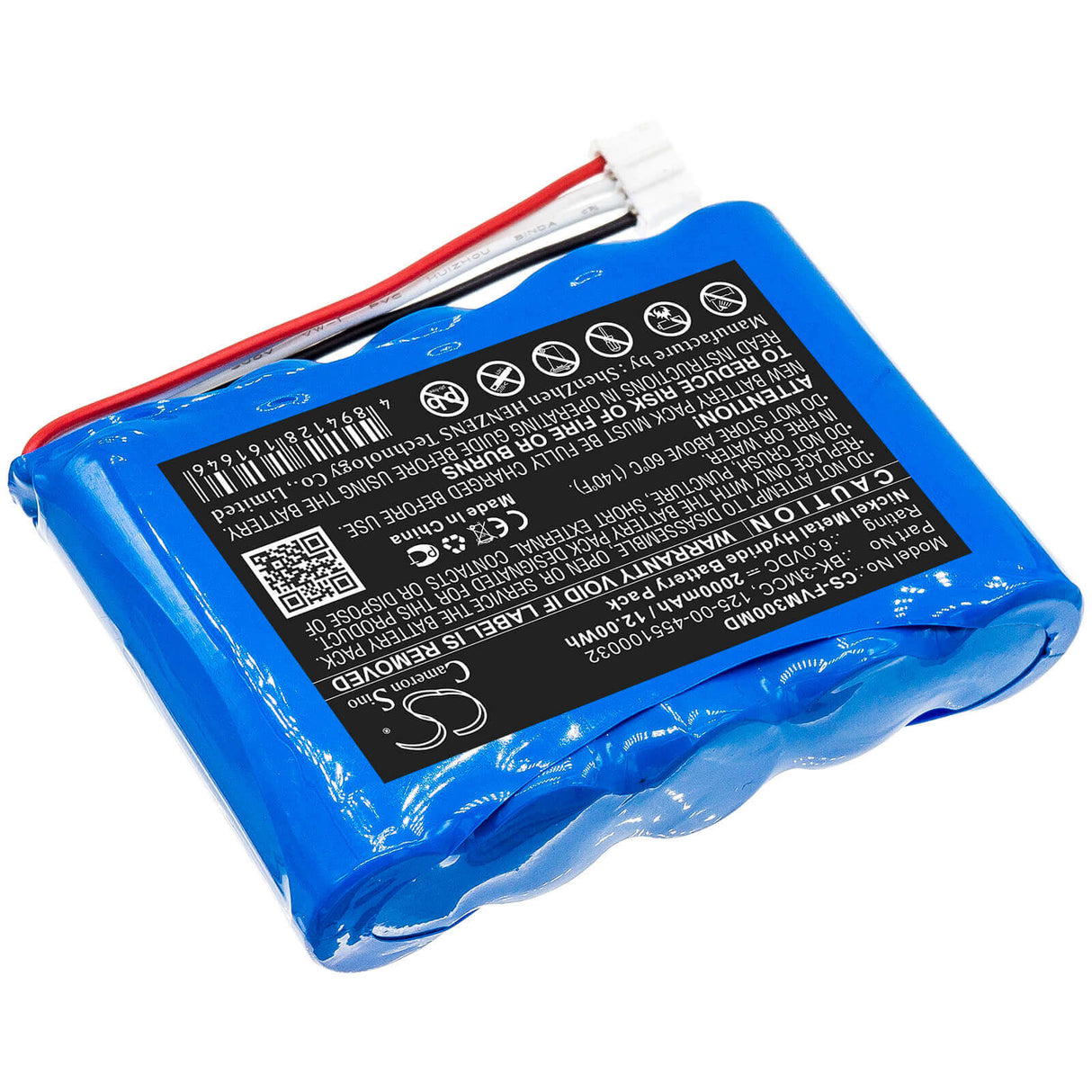 6.0V, Ni-MH, 2000mAh, Medical battery fits Fresenius, 110306-o, Injectomat 500, Injectomat 500d, 12.00Wh Medical Cameron Sino Technology Limited (Medical)
