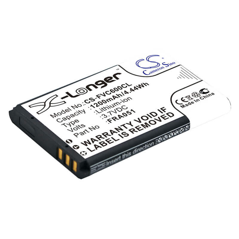 3.7V, Li-ion, 1200mAh, Cordless Phone battery fits Fritz!fon, 312bat026, C6, C6 Dect, 4.44Wh Cordless Phone Cameron Sino Technology Limited (Cordless Phone)