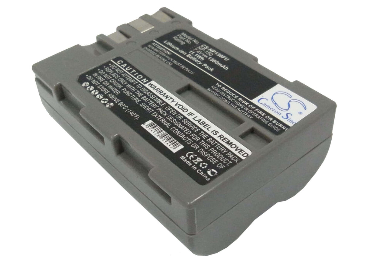 7.4V, Li-ion, 1500mAh, Camera battery fits Fujifilm, Bc-150, Bc-150, Finepix S5 Pro, 11.1Wh Camera Cameron Sino Technology Limited (Camera)