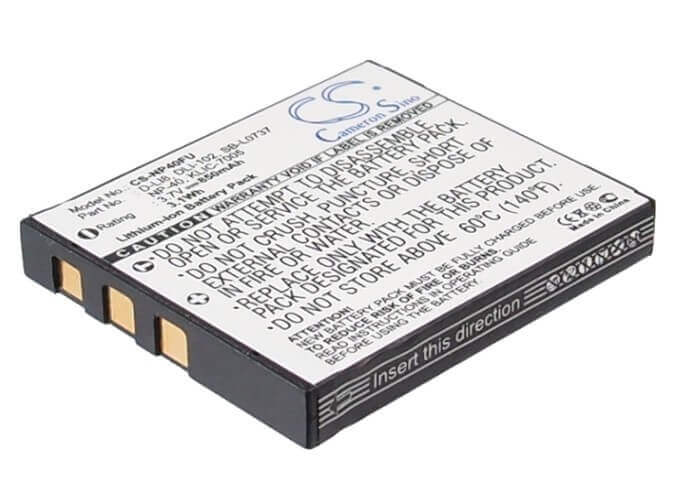 NP-40 / D-LI8 Camera Battery Replacement – 850mAh 3.7V Li-ion (Fits Fujifilm, Pentax, Kodak & More) Camera Cameron Sino Technology Limited (Camera)