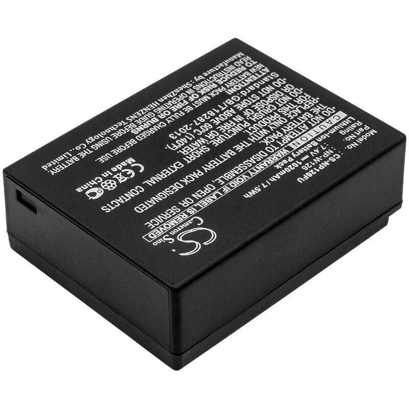 7.4V, Li-ion, 1020mAh, Camera battery fits Fujifilm, Np-w126, Finepix Hs30, Finepix Hs30exr, 7.548Wh Camera Cameron Sino Technology Limited (Camera)