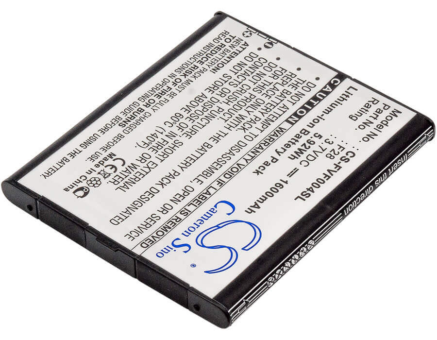 3.7V, Li-ion, 1600mAh, SmartPhone battery fits Fujitsu, F28, Arrows V, Arrows V F-04e, 5.92Wh Mobile, SmartPhone Cameron Sino Technology Limited (Smartphone)