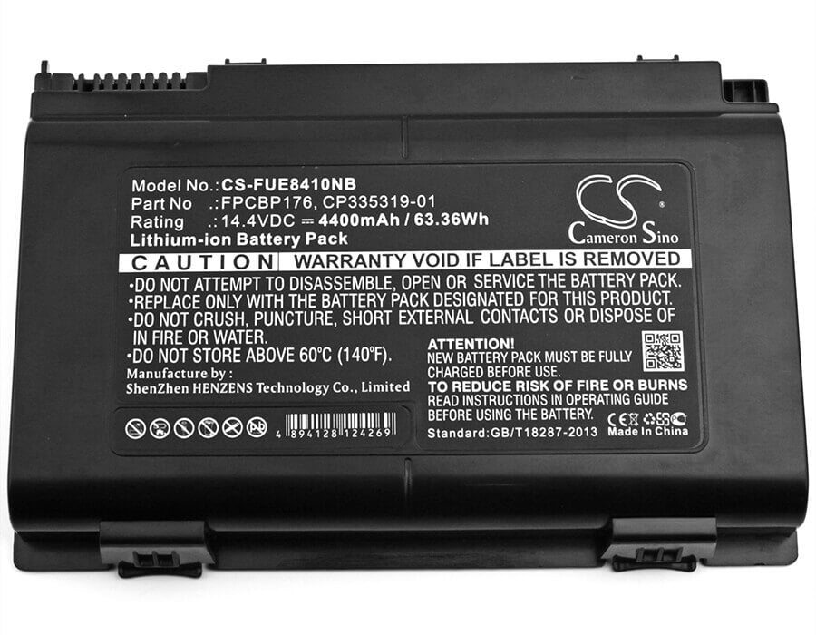 Battery For Fujit'su, Celsius H250, Celsius H700 Mobile Workstation 14.4v, 4400mah - 63.36wh Notebook, Laptop Cameron Sino Technology Limited