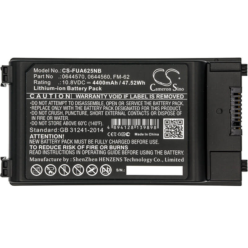Battery For Fujit'su, Fmv-a6250, Fmv-a8250, Fmv-a8280 10.8v, 4400mah - 4.20wh Batteries for Electronics Cameron Sino Technology Limited (Suspended)
