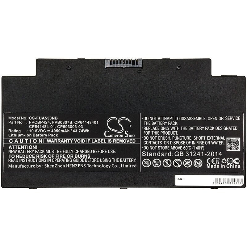 Battery For Fujit'su, Fujit'su Lifebook U536, Lifebook A556, Lifebook A556/g 10.8v, 4050mah - 43.74wh Notebook, Laptop Cameron Sino Technology Limited