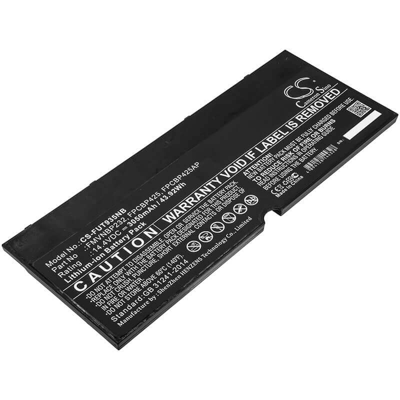 Battery For Fujit'su, Lifebook T904, Lifebook T904u 14.4v, 3050mah - 43.92wh Notebook, Laptop Cameron Sino Technology Limited
