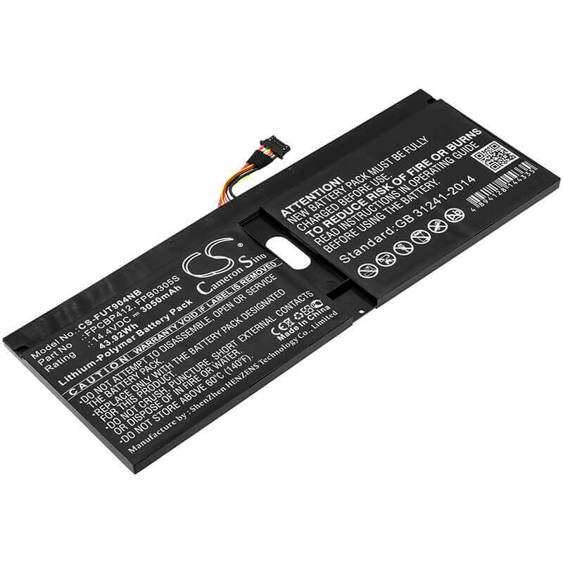 Battery For Fujit'su, Lifebook U904, Lifebook U904-0m75a1de 14.4v, 3050mah - 43.92wh Notebook, Laptop Cameron Sino Technology Limited