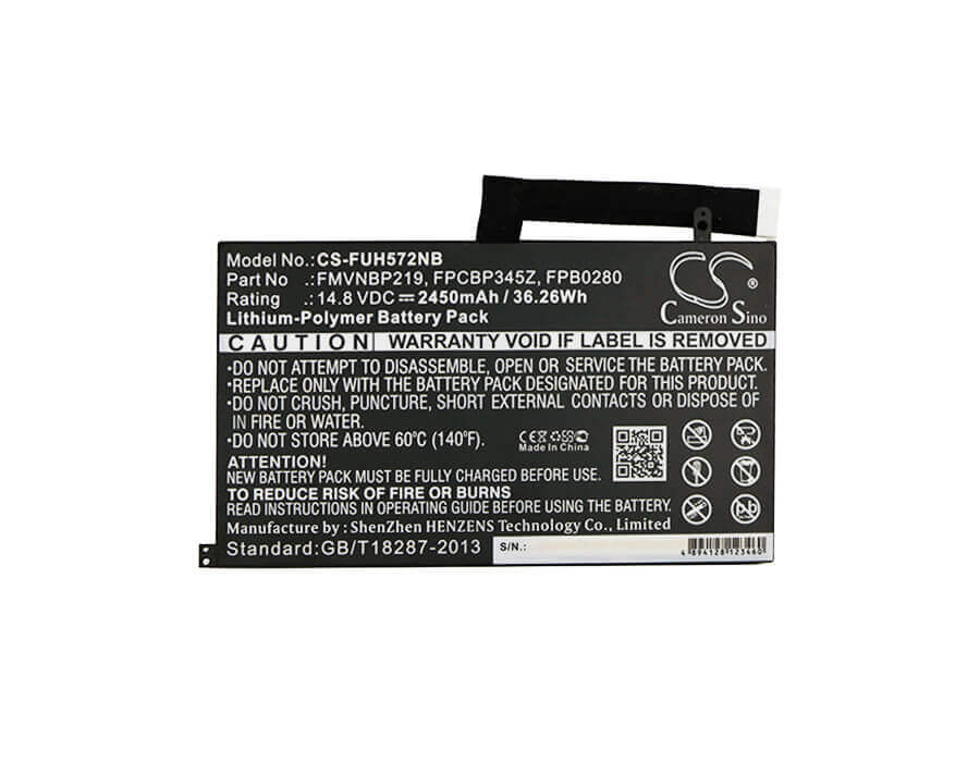 Battery For Fujit'su, Lifebook Uh572 14.8v, 2450mah - 36.26wh Notebook, Laptop Cameron Sino Technology Limited