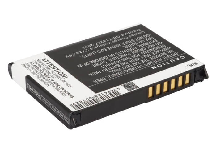 3,7V, Li-ion, 1250mAh, batterie PDA adaptée à Fujitsu, Pharos, 10600405394, Loox 400, Loox 410, 4,63Wh PDA, Pocket PC Cameron Sino Technology Limited