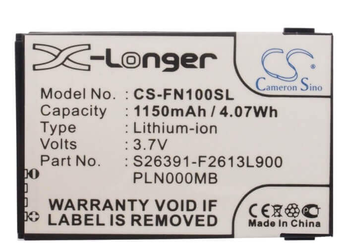 Batterie pour Fujitsu Pocket Loox N100, Pocket Loox N110, 3,7v, 1100mah - 4,07wh Batteries pour l'électronique Cameron Sino Technology Limited (Suspendu)