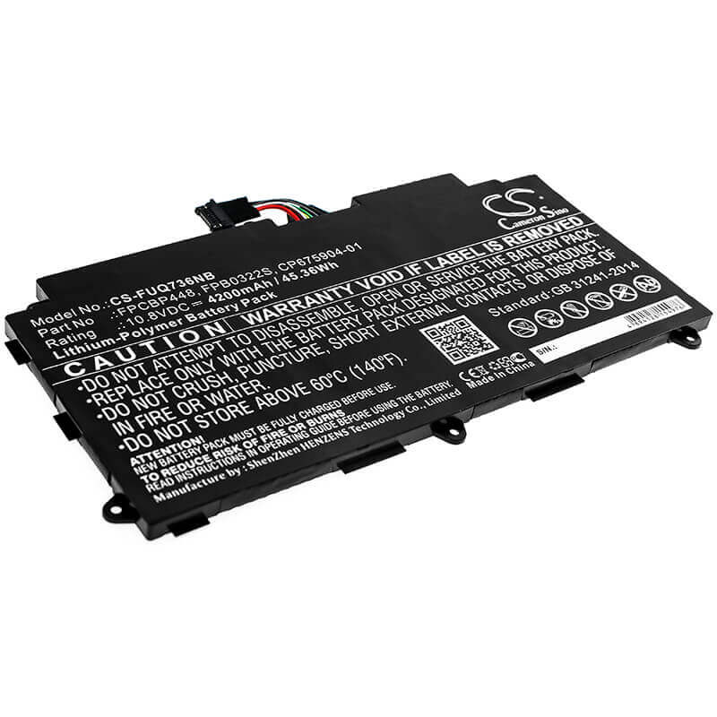 Battery For Fujit'su, Stylistic Q736, Stylistic Q737, Stylistic Q775 10.8v, 4200mah - 45.36wh Notebook, Laptop Cameron Sino Technology Limited