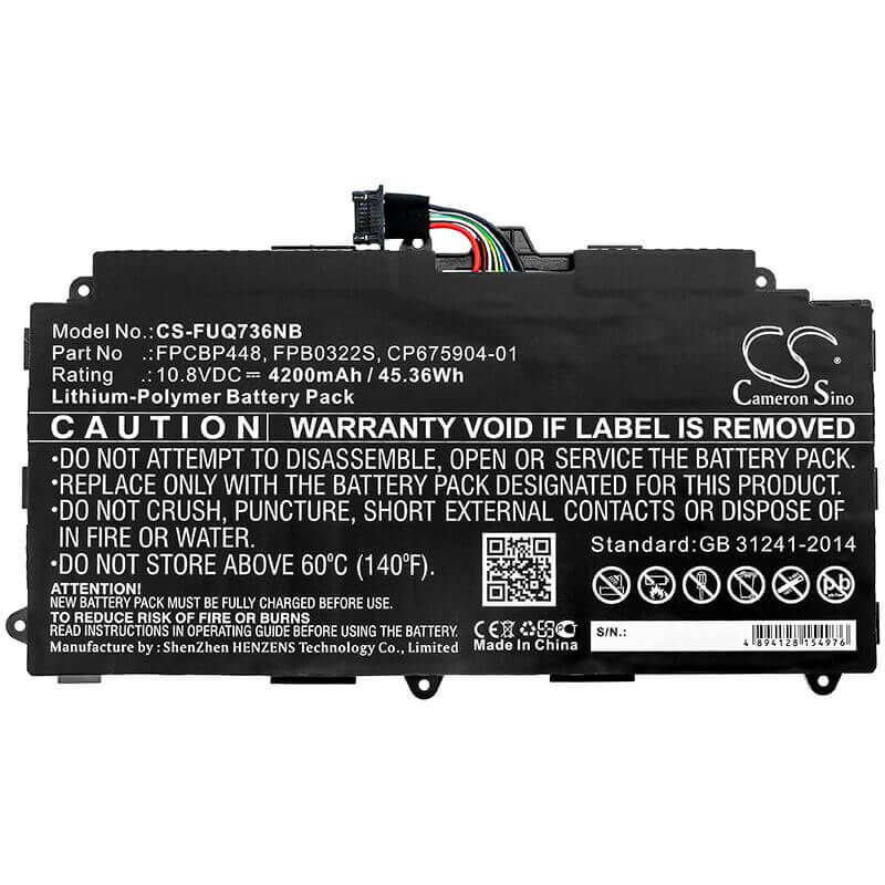 Battery For Fujit'su, Stylistic Q736, Stylistic Q737, Stylistic Q775 10.8v, 4200mah - 45.36wh Notebook, Laptop Cameron Sino Technology Limited