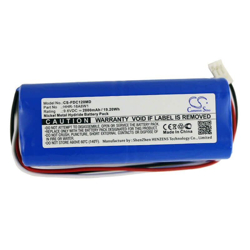 9.6V, Ni-MH, 2000mAh, Medical battery fits Fukuda, Hhr-16a8w1, Cardisuny C120, Ecg Cardisuny C120, 19.20Wh Medical Cameron Sino Technology Limited (Medical)