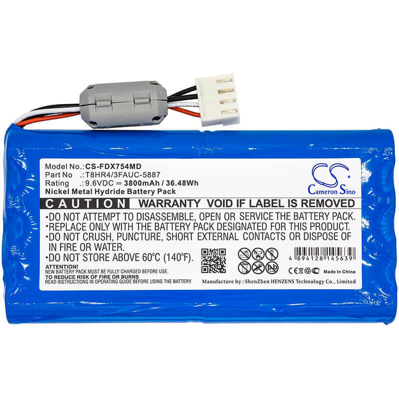 9.6V, Ni-MH, 3800mAh, Medical battery fits Fukuda, T8hr4/3fauc-5887, Fcp-7541, Fx-7540, 36.48Wh Medical Cameron Sino Technology Limited (Medical)