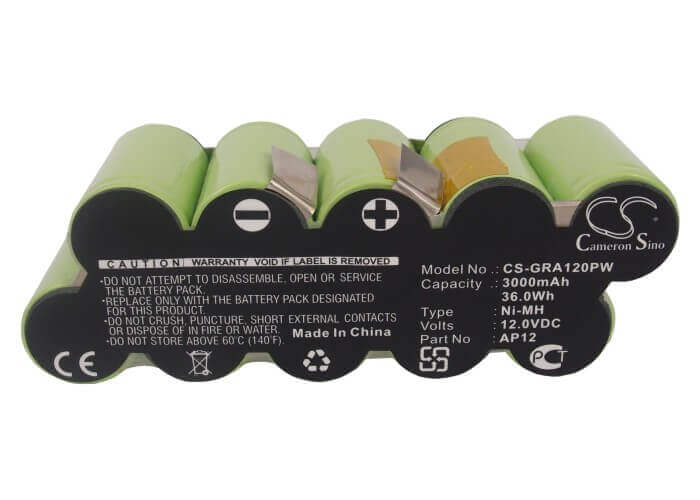 12.0V, Ni-MH, 3000mAh, Gardening Tools battery fits Gardena, Ap12, 2110, 2150, 36.0Wh Gardening Tools Cameron Sino Technology Limited (Power Tools)