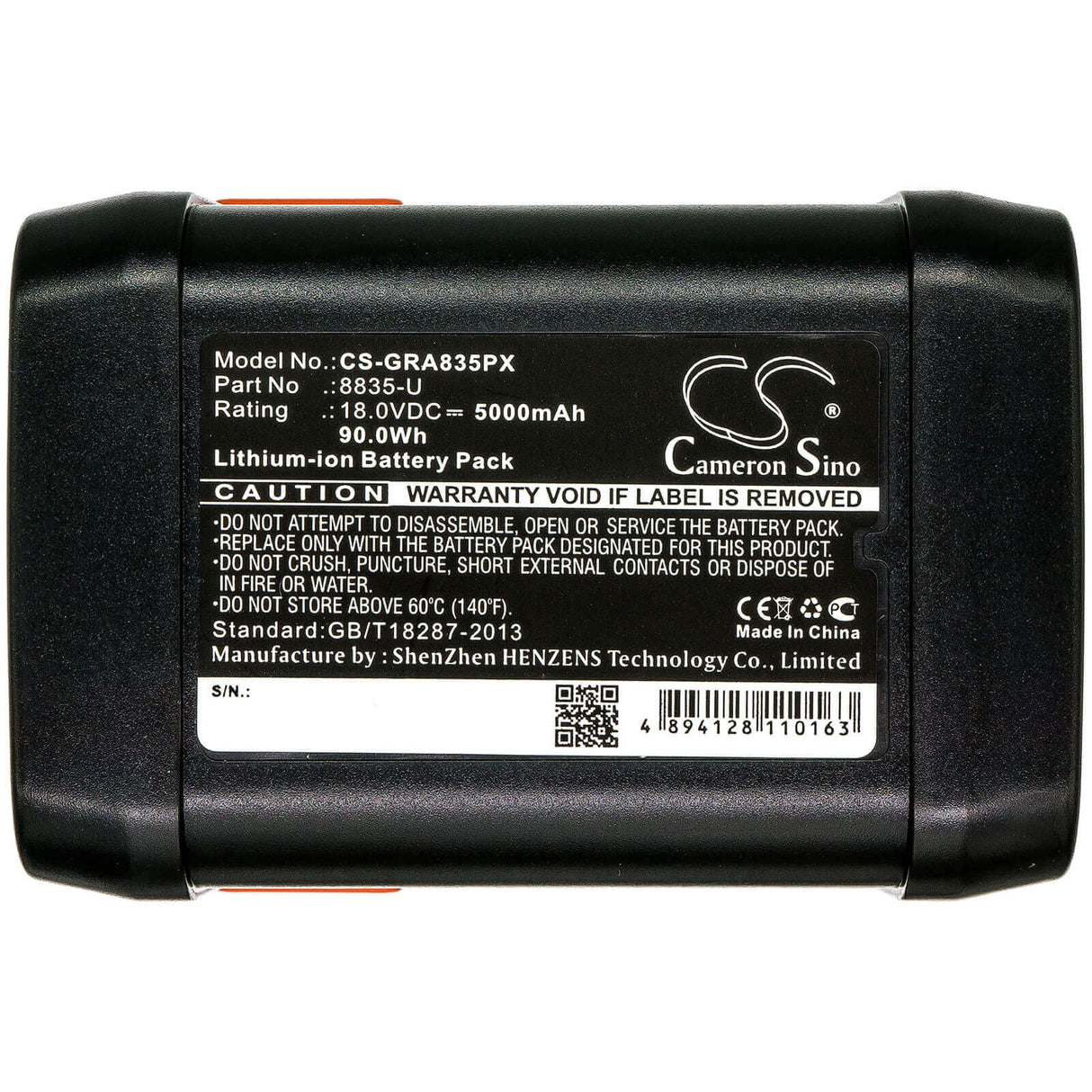 18.0V, Li-ion, 5000mAh, Gardening Tools battery fits Gardena, 8835, 48-li, 8840, 90.00Wh Gardening Tools Cameron Sino Technology Limited (Power Tools)