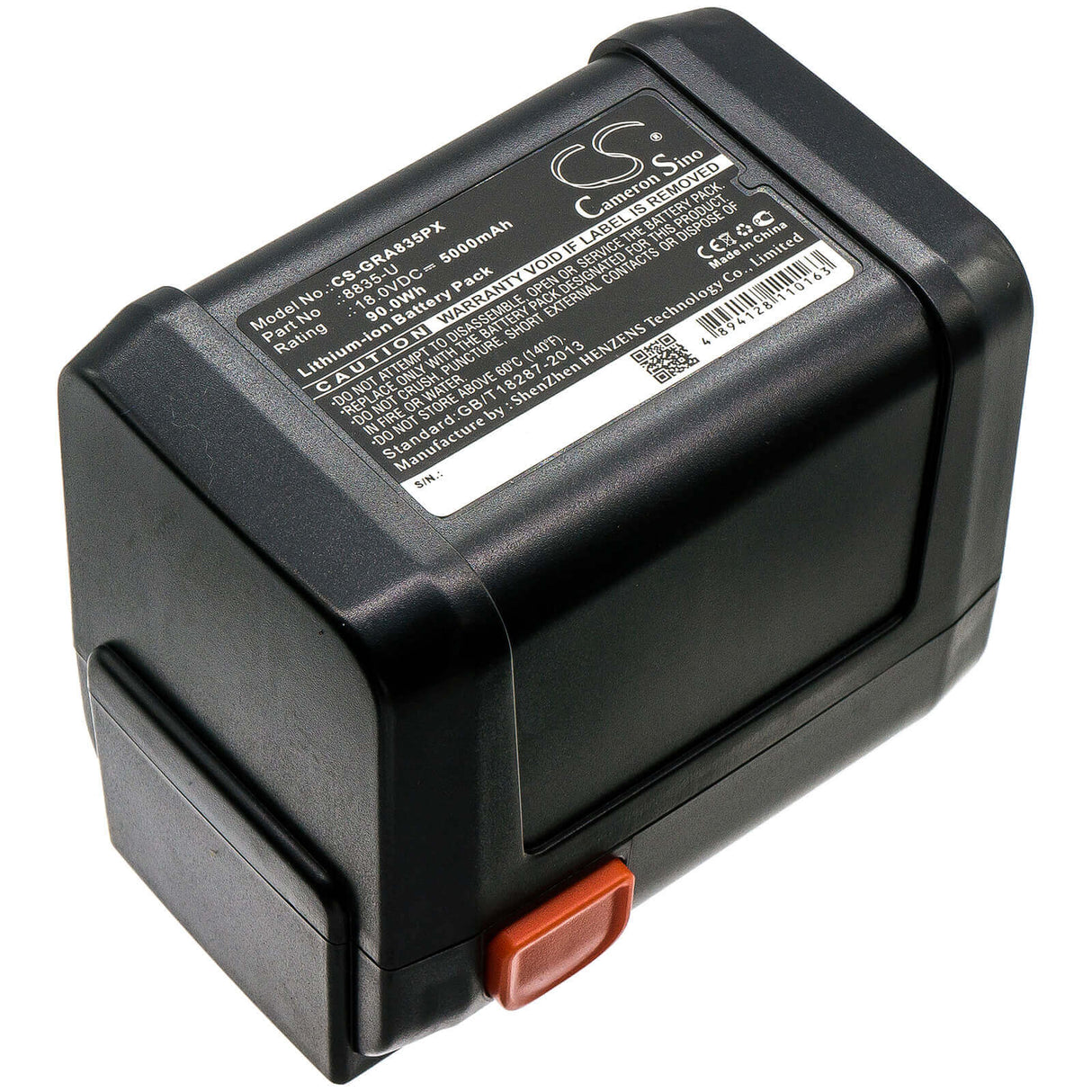 18.0V, Li-ion, 5000mAh, Gardening Tools battery fits Gardena, 8835, 48-li, 8840, 90.00Wh Gardening Tools Cameron Sino Technology Limited (Power Tools)
