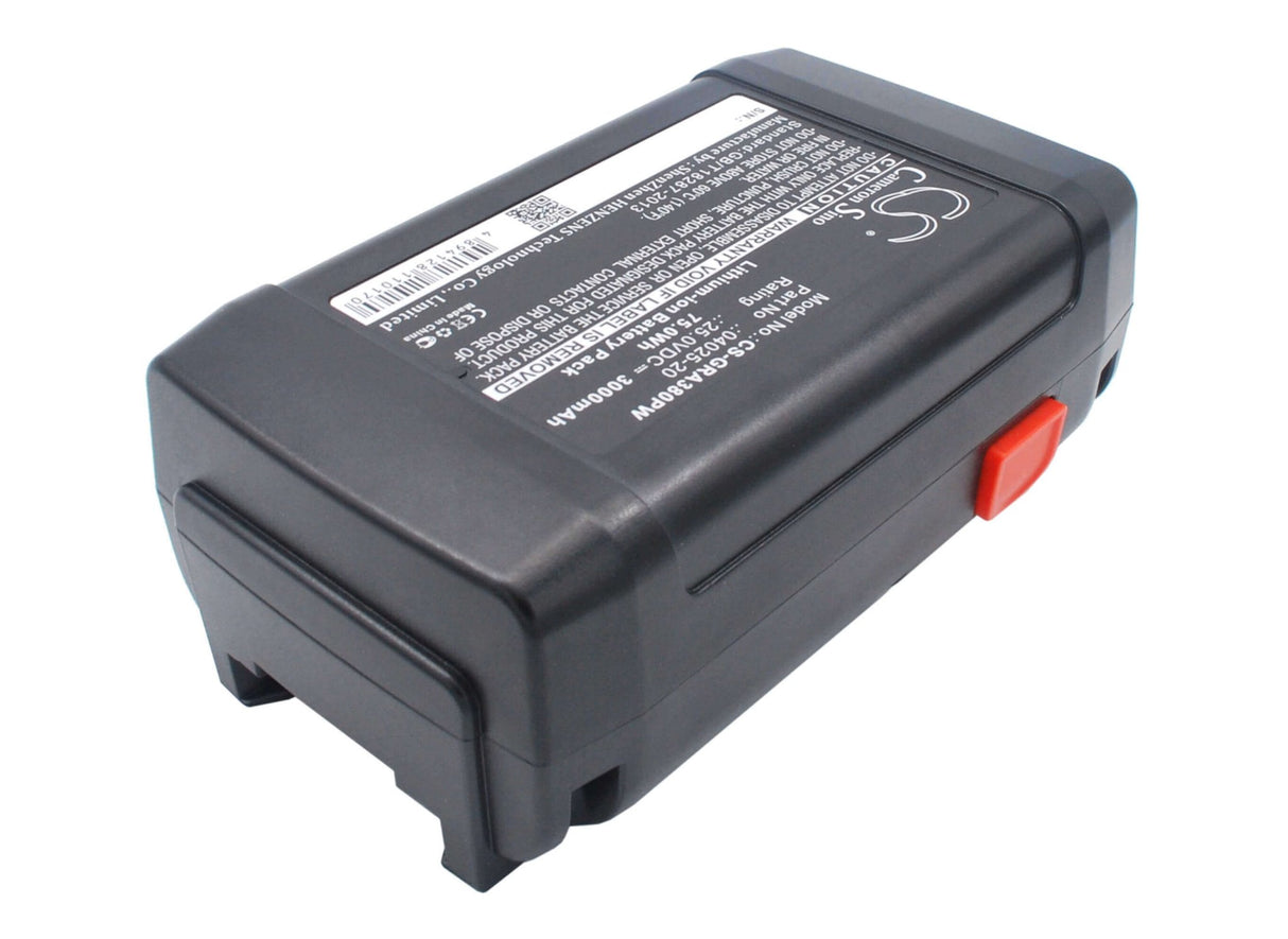 25.0V, Li-ion, 3000mAh, Lawn Mowers battery fits Gardena, 04025-20, 648872, 8838, 75.00Wh Lawn Mowers Cameron Sino Technology Limited