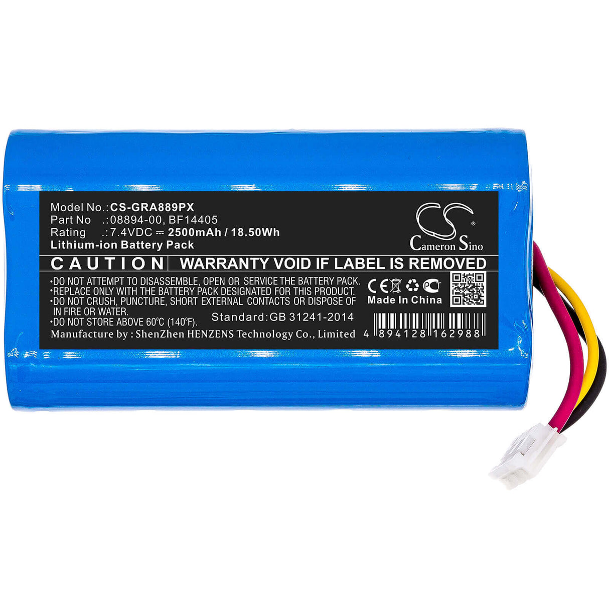 7.4V, Li-ion, 2500mAh, Gardening Tools battery fits Gardena, 08894-00, Comfortcut 8893, Comfortcut 8895, 18.50Wh Gardening Tools Cameron Sino Technology Limited (Power Tools)