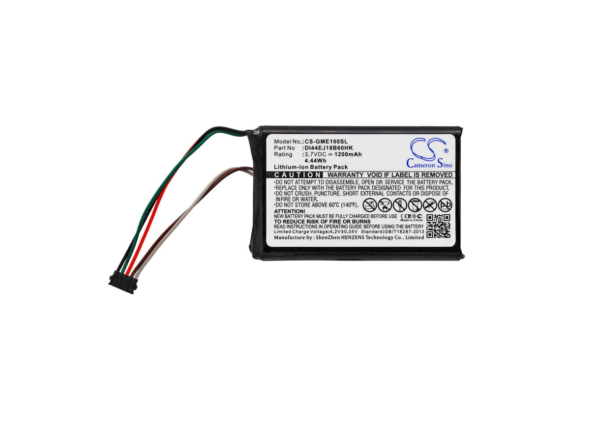 3,7V, Li-ion, 1200mAh, batterie GPS compatible Garmin: Edge 1000, remplace 361-00035-06, 4,44Wh GPS, Navigator Cameron Sino Technology Limited