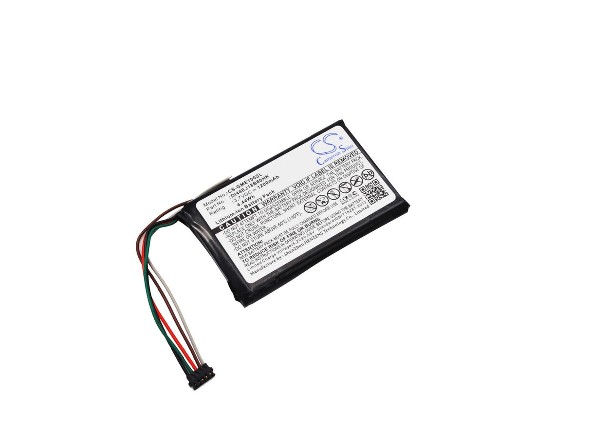 3,7V, Li-ion, 1200mAh, batterie GPS compatible Garmin: Edge 1000, remplace 361-00035-06, 4,44Wh GPS, Navigator Cameron Sino Technology Limited