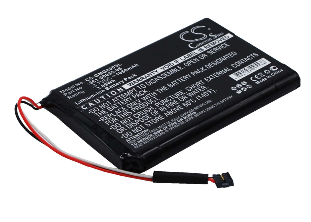 3,7 V, Li-ion, 1050 mAh, batterie GPS compatible Garmin, 361-00035-06, Approach G8, 3,89 Wh GPS, Navigator Cameron Sino Technology Limited