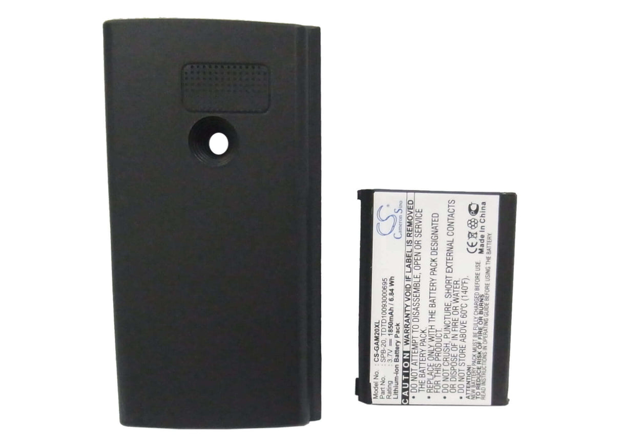 3.7V, Li-ion, 1850mAh, SmartPhone battery fits Garmin-asus, 361-00039-20_07g016793450, Nuvifone M20, Nuvifone M20 Us, 6.85Wh Mobile, SmartPhone Cameron Sino Technology Limited (Suspended)