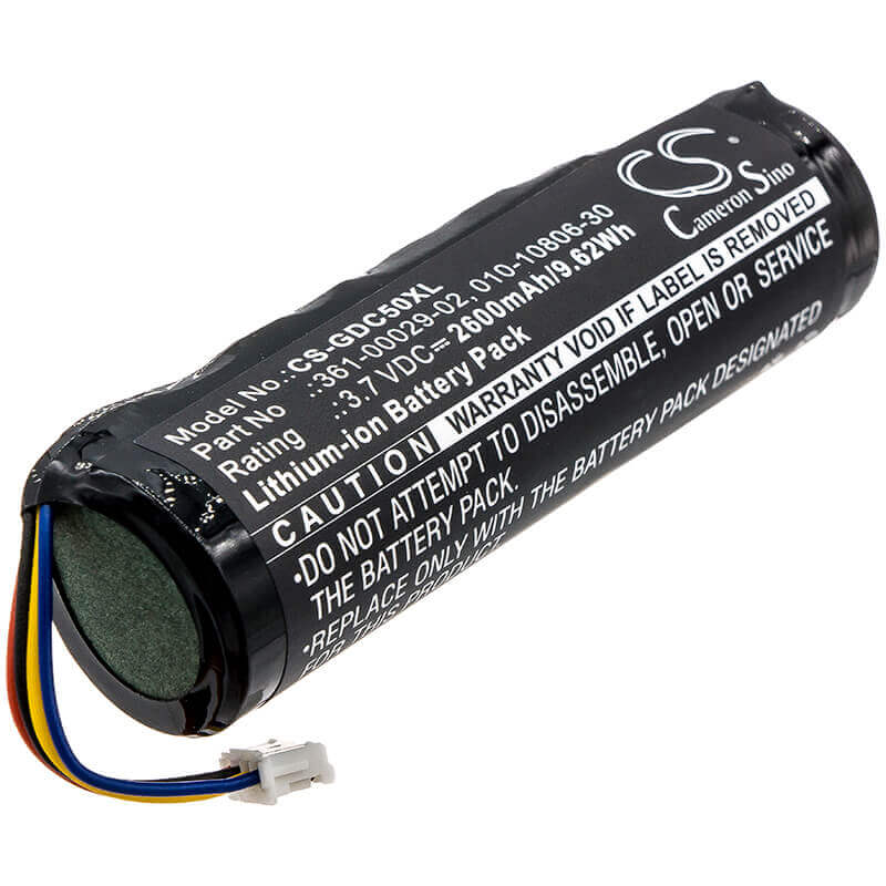 3.7V, Li-ion, 2600mAh, Dog Collar battery fits Garmin, 010-10806-30, Alpha, Alpha 100, 9.62Wh Dog Collar Cameron Sino Technology Limited