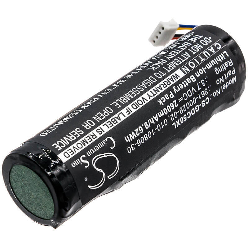 3.7V, Li-ion, 2600mAh, Dog Collar battery fits Garmin, 010-10806-30, Alpha, Alpha 100, 9.62Wh Dog Collar Cameron Sino Technology Limited