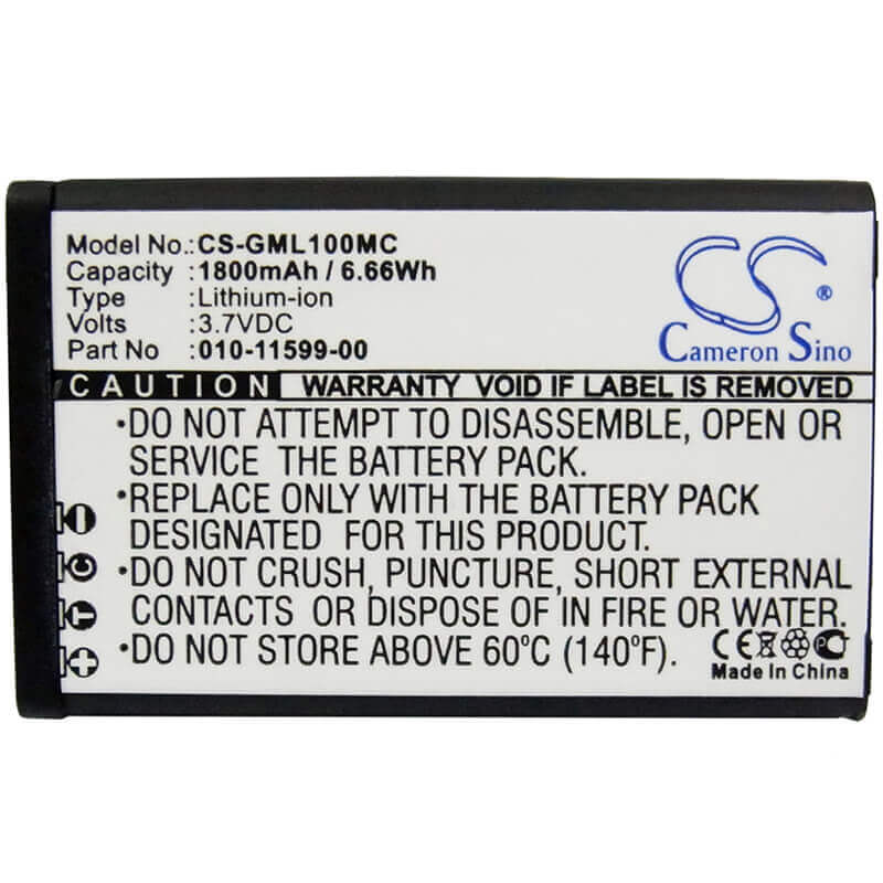 3.7V, Li-ion, 1800mAh, Camera battery fits Garmin, 010-01088-00, E1gr, E1grvirbelite, 6.66Wh Camera Cameron Sino Technology Limited (Camera)