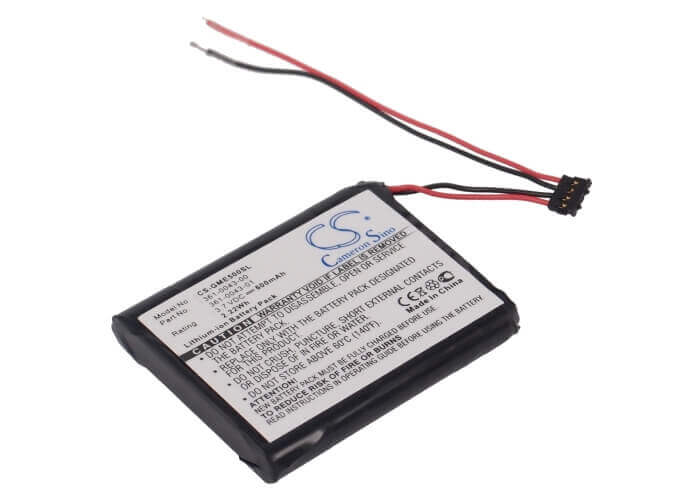 3.7V, Li-ion, 600mAh, GPS battery fits Garmin, 361-00043-00, 010-01626-02, 4rl58983, 2.22Wh GPS, Navigator Cameron Sino Technology Limited