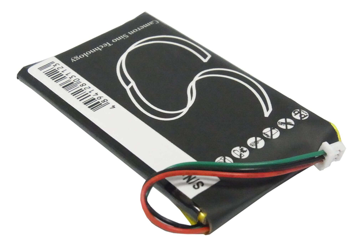 3,7V, Li-Polymère, 1250mAh, batterie GPS compatible avec Garmin, 361-00019-12, Edge 605, Edge 705, 4,63Wh GPS, Navigator Cameron Sino Technology Limited