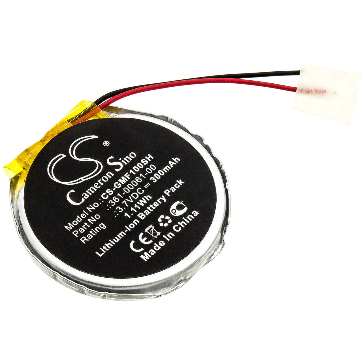 3.7V, Li-ion, 300mAh, Smartwatch battery fits Garmin, 361-00061-00, Fenix 1, Fenix 2, 1.11Wh Smartwatch Cameron Sino Technology Limited