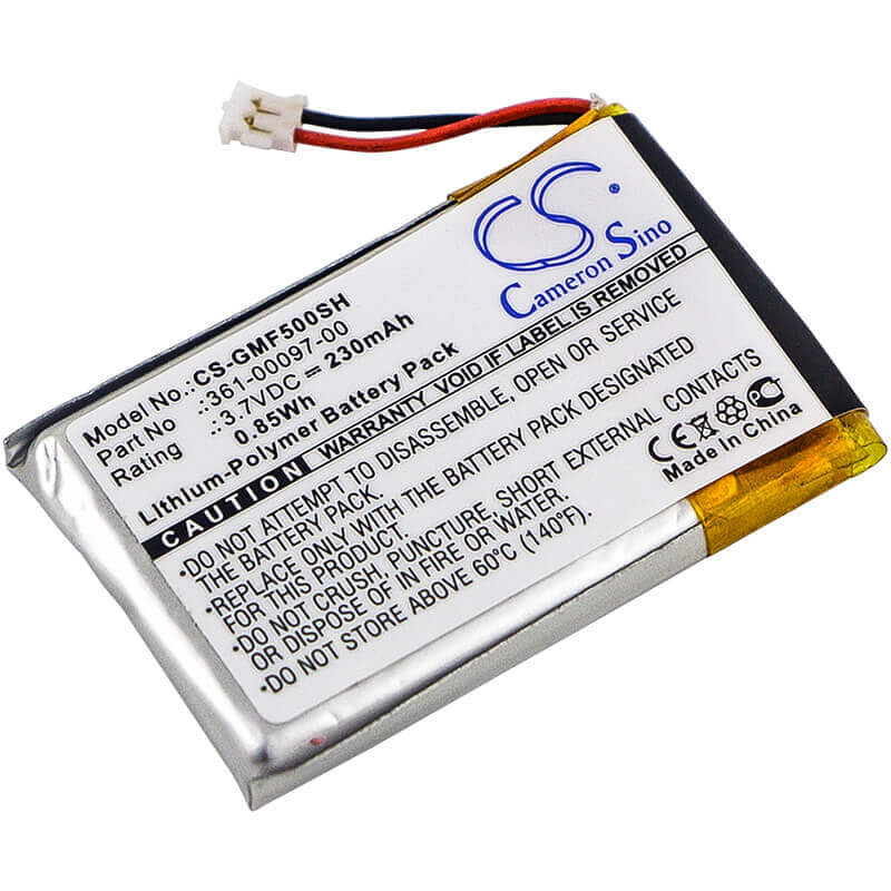 3.7V, Li-Polymer, 230mAh, GPS battery fits Garmin, Fenix 6X, 361-00097-00, Approach S60, Fenix 5, 0.85Wh GPS, Navigator Cameron Sino Technology Limited