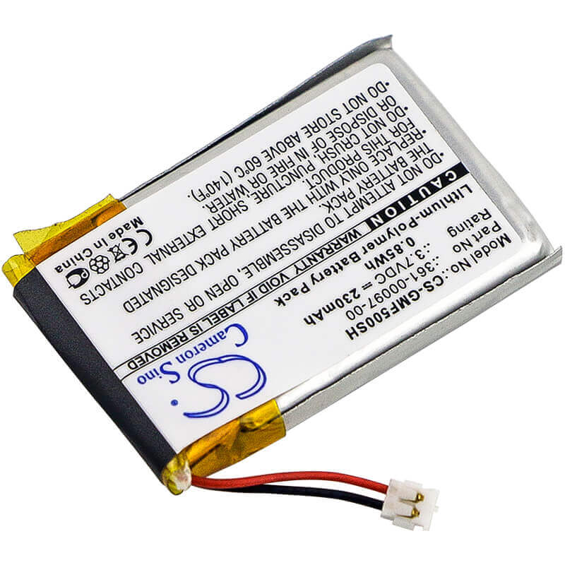 3.7V, Li-Polymer, 230mAh, GPS battery fits Garmin, Fenix 6X, 361-00097-00, Approach S60, Fenix 5, 0.85Wh GPS, Navigator Cameron Sino Technology Limited