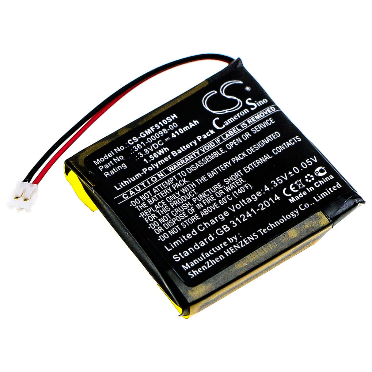 Smartwatch battery For Garmin, Fenix 5X Plus, Fenix 5x, 3.8v, 430mah - 1.63wh Smartwatch Cameron Sino Technology Limited