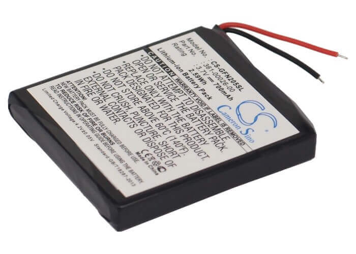 3.7V, Li-ion, 700mAh, GPS battery fits Garmin, 361-00026-00, Forerunner 205, Forerunner 305, 2.59Wh GPS, Navigator Cameron Sino Technology Limited